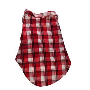 Plaid Dog Shirt Size Small